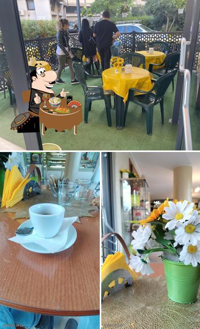 La cibo e esterno del ristorante