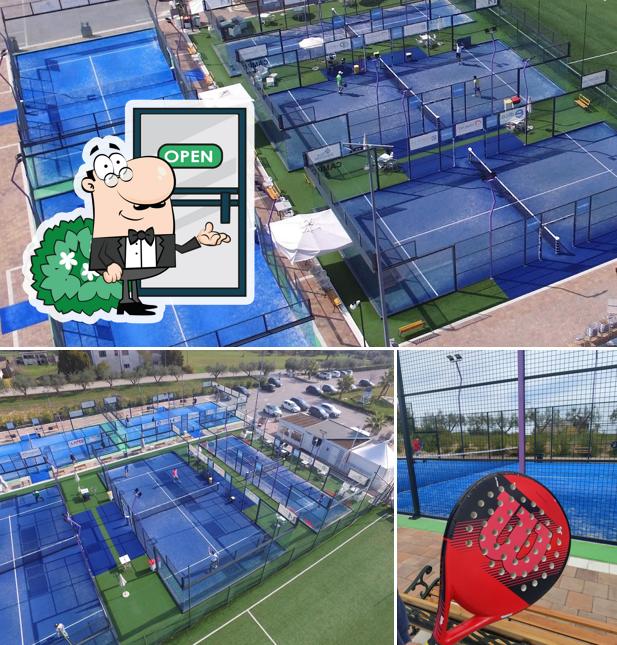 Curiosa tra l'area esterna di La Pelota - Centro sportivo