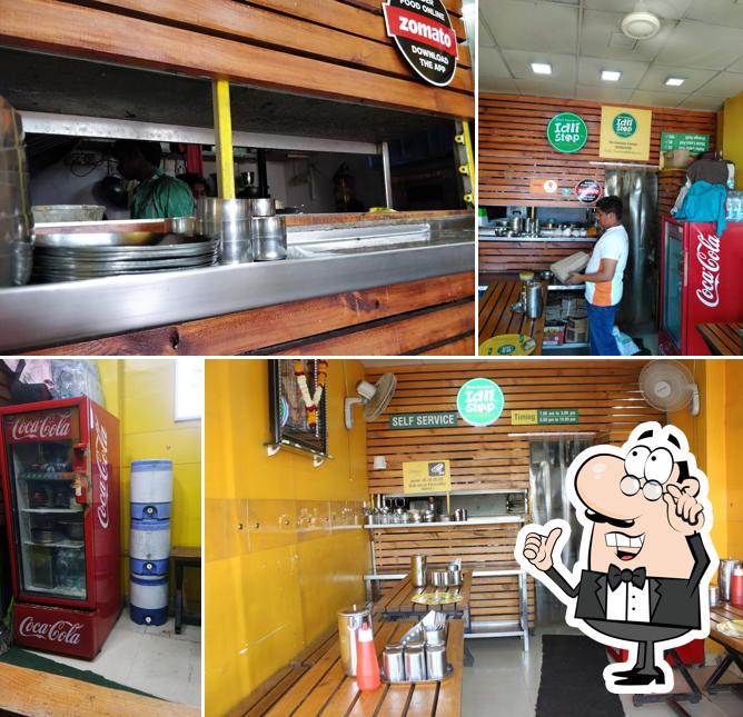 The interior of Shree Aayojan's Idli Stop