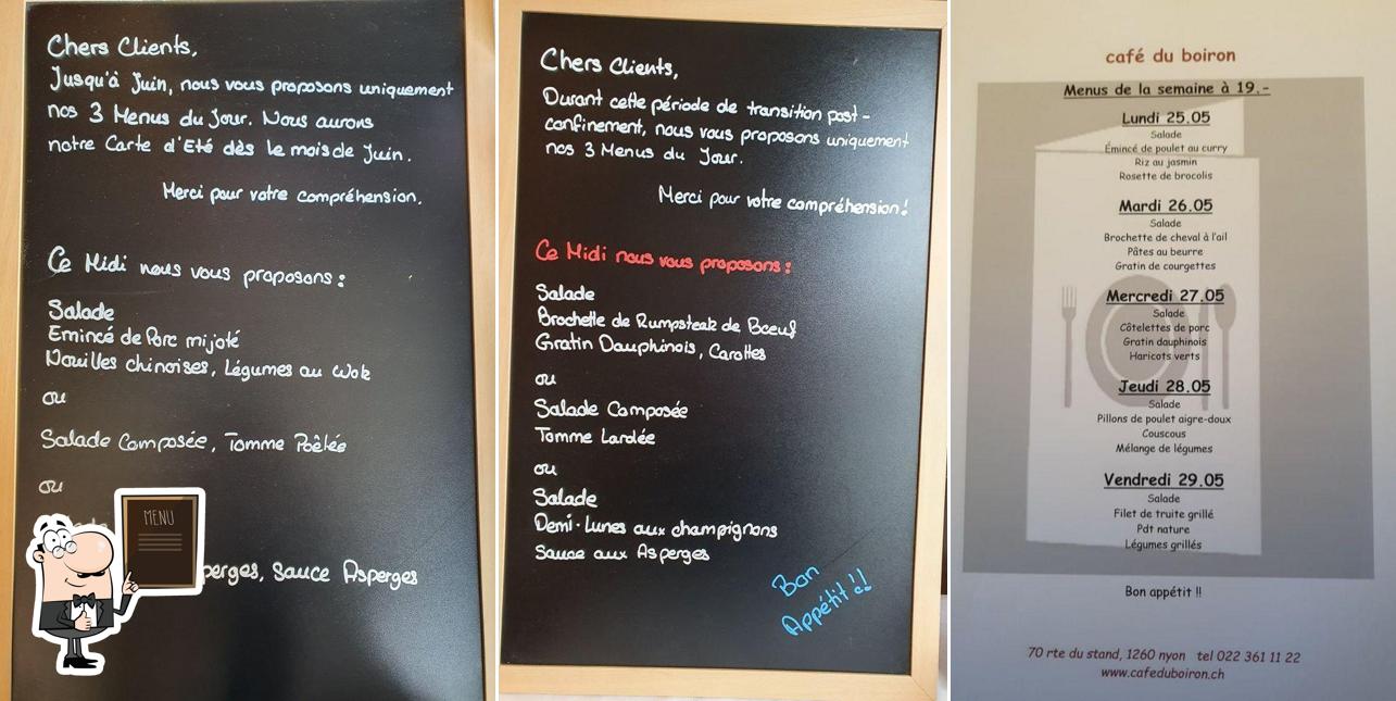 Leggi il menu sulla lavagna