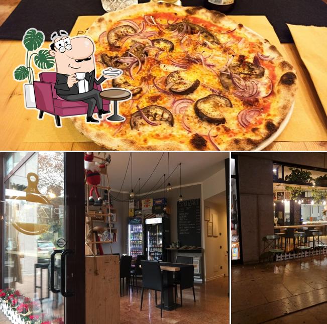 Questa è la foto che mostra la interni e pizza di PizzArt Castelfranco Veneto