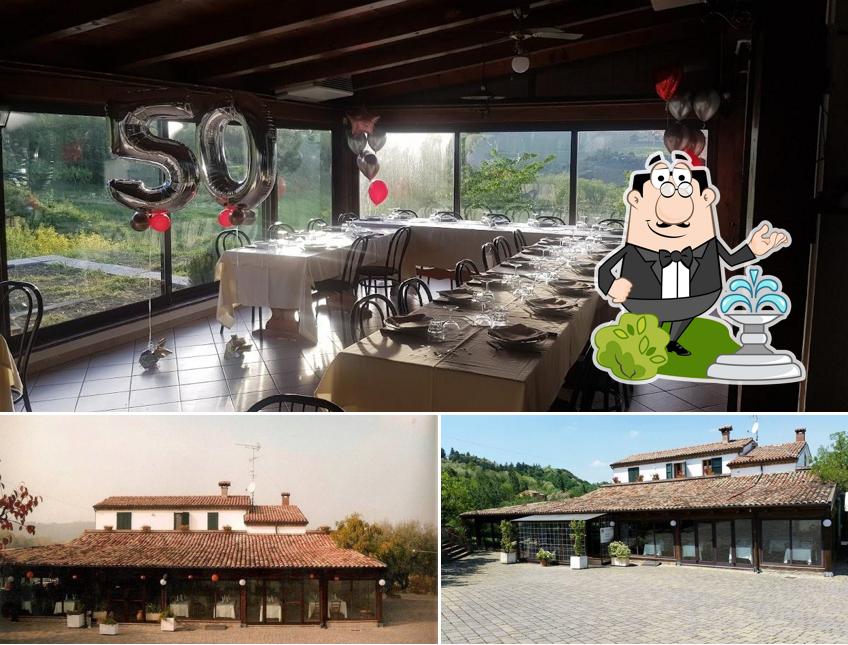 La esterno e interni del ristorante