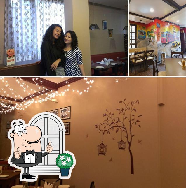 Enjoy the view at the outside area of Cinnamon Restaurant