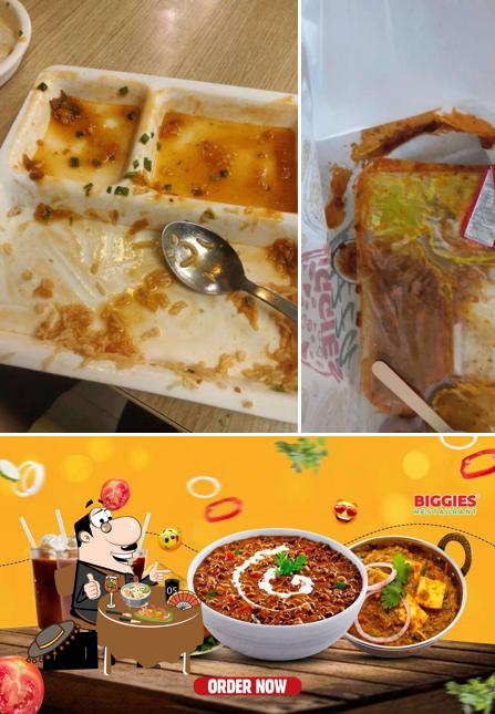 Food at Biggies Restaurant