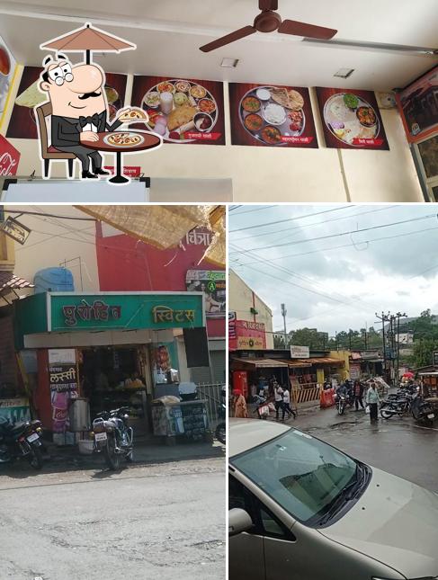 The restaurant's exterior and interior