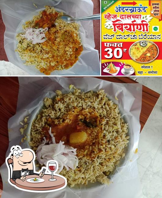 Food at Underground Veg Dalcha Biryani