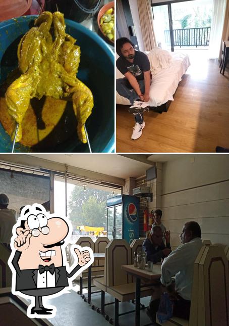 The photo of interior and food at Raj Restaurant