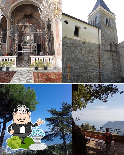 Curiosa tra la parte esterna di Santuario Nostra Signora di Soviore