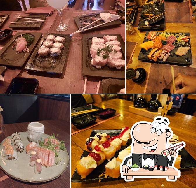 Peça diversas opções de sushi