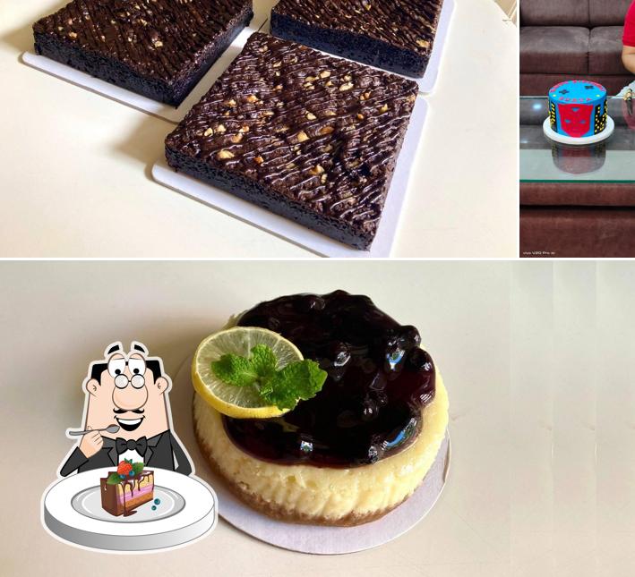 Chocolate cake at Out of this World food