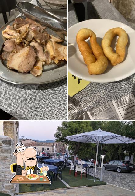 Questa è la immagine che raffigura la cibo e interni di La Timpa da Lucio
