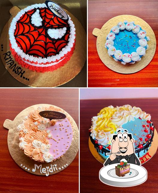 Chocolate cake at The Corner Shop