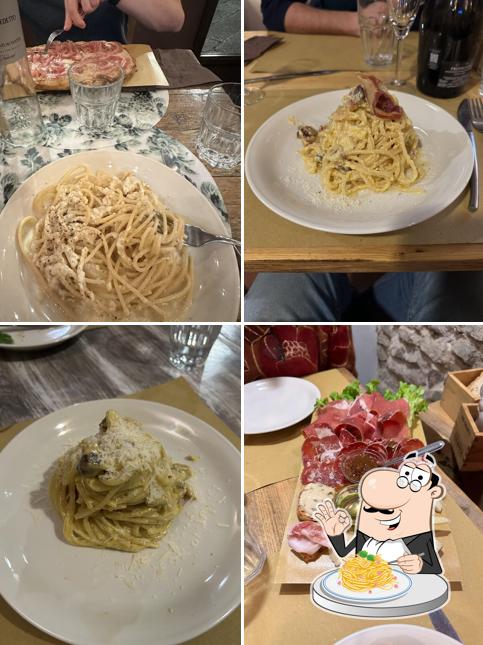 Spaghetti alla carbonara al Fattoria Rossi Firenze