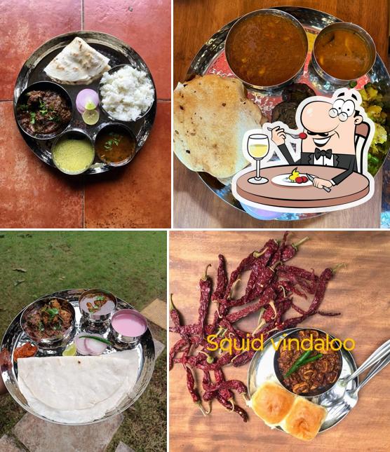 Food at Sarkhel restaurant