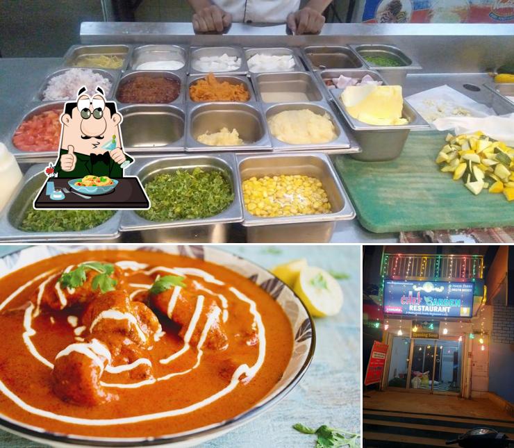 This is the image depicting food and exterior at Chef Garden Restaurant