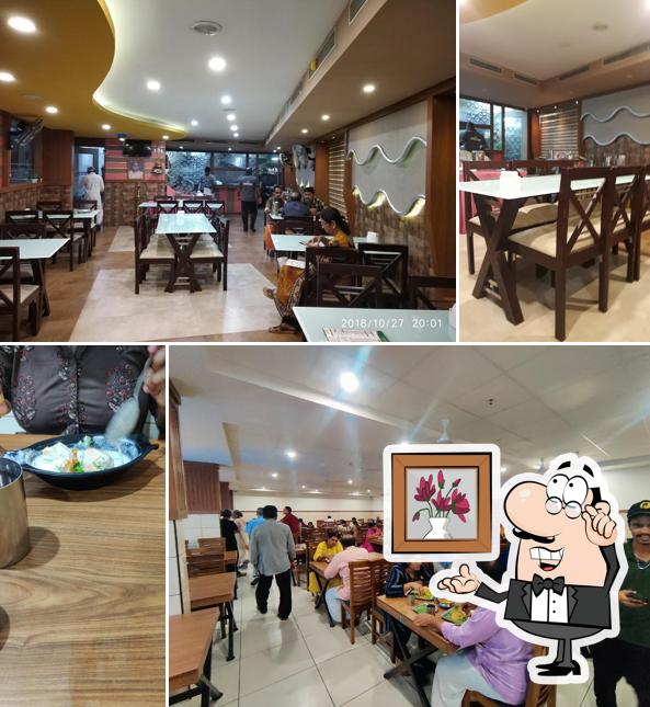 The interior of Pazhayidom Ruchi Restaurant