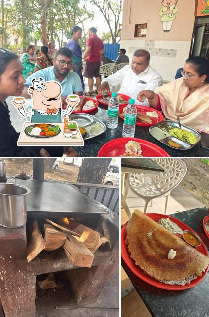 Among different things one can find food and beverage at Shivananda Refreshment