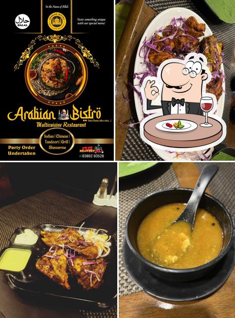 Food at Arabian Bistro Restuarant