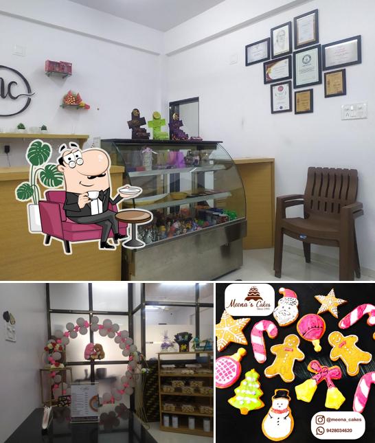 The interior of Meena's Cakes
