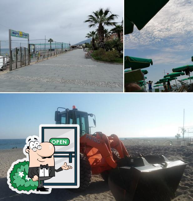 Curiosa tra l'area esterna di Bagni Nettuno