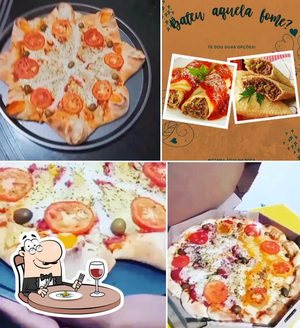 Comida em Pizzaria Água Na Boca