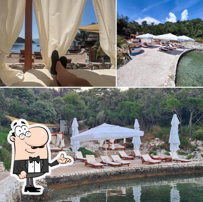 Gli interni di Hidden Lagoon Lounge & Beach Bar