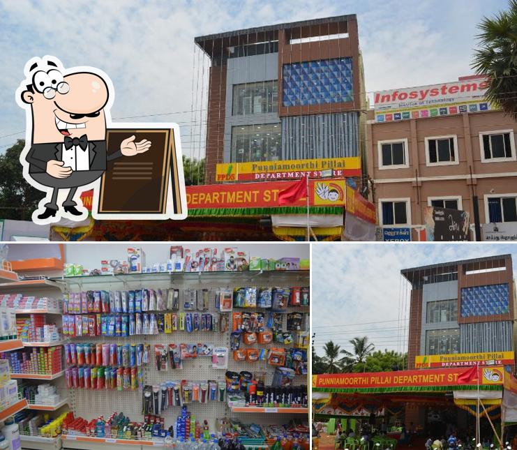 Check out how Punniamoorthi Pillai Department Store looks outside
