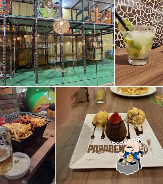 Comida em Mundo Animal Lanchonete Temática