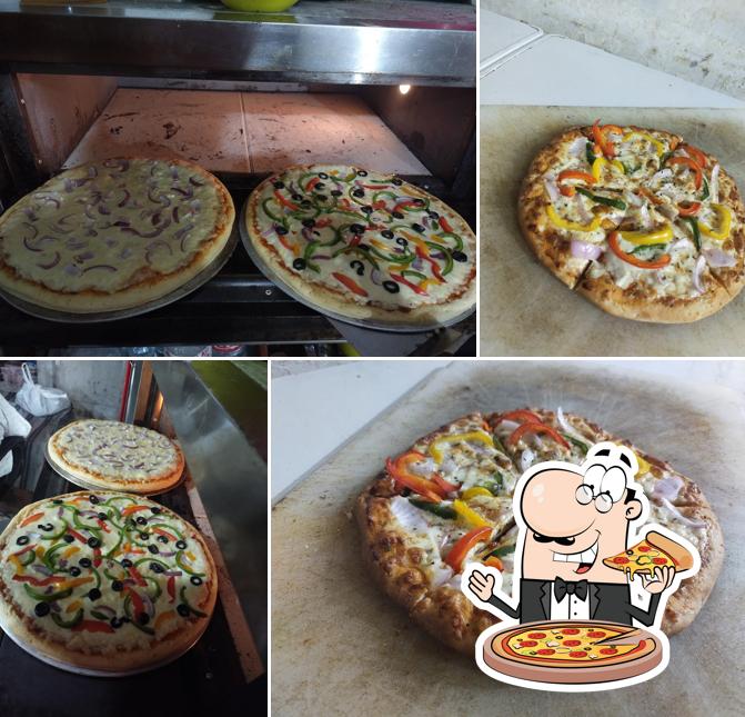 Pick pizza at Burger Bite