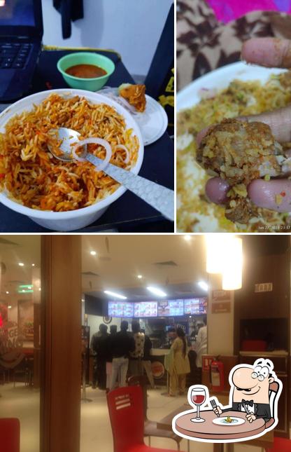 Among various things one can find food and interior at Burger King