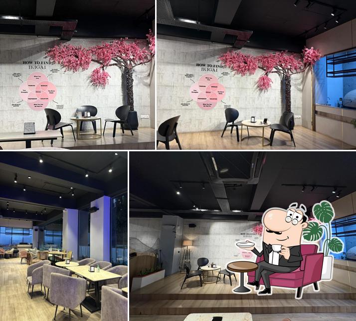 The interior of Café Ikigai - Whitefields, Kondapur