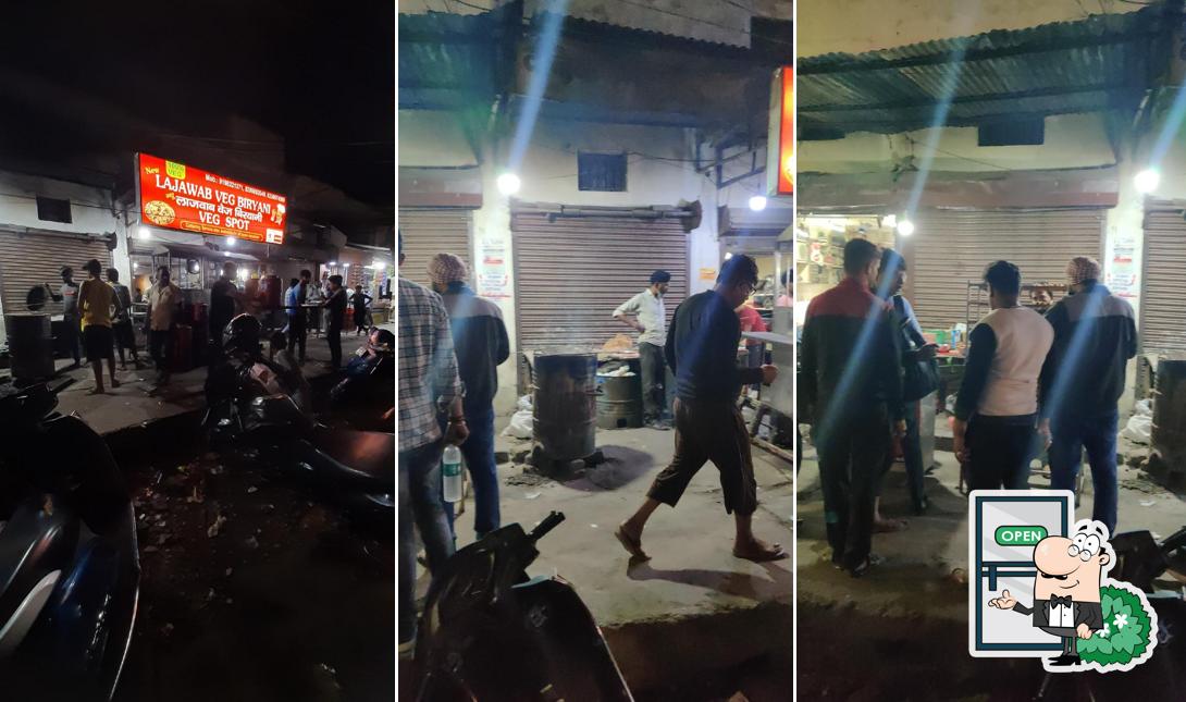 The exterior of Lajawab. Veg Biryani Veg Spot