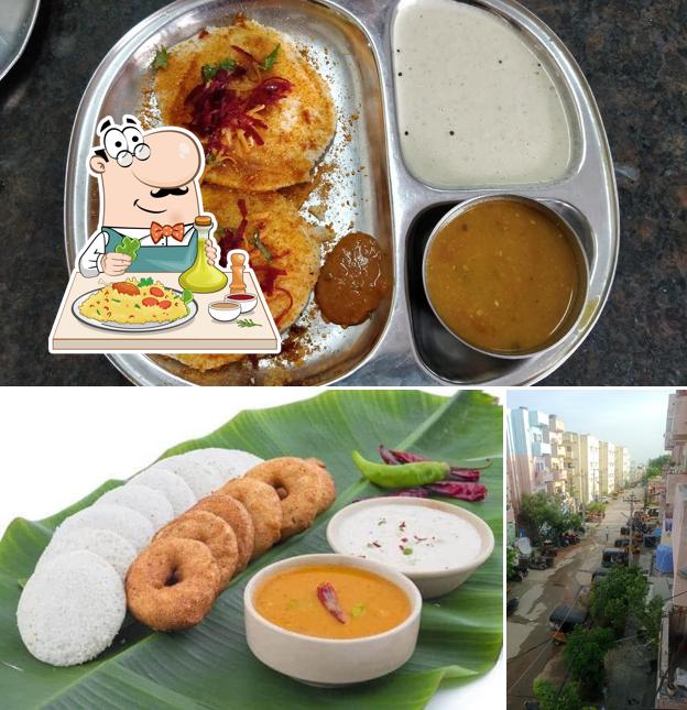 Among different things one can find food and exterior at Sri Siddhi Vinayaka Tiffins&Meals