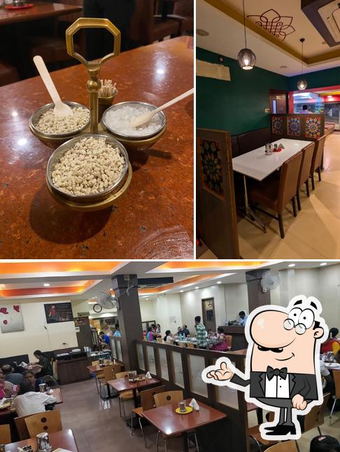 Take a seat at one of the tables at Darling Namma Veedu
