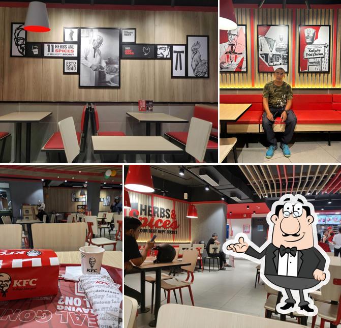 The interior of KFC
