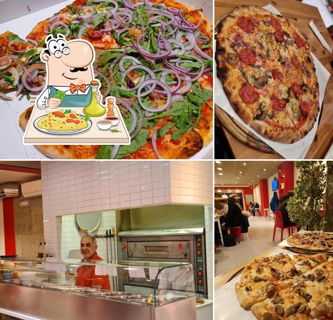 Dai un’occhiata alla foto che mostra la cibo e interni di Pizza Party
