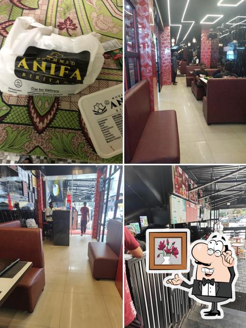 The interior of Anifa Biriyani