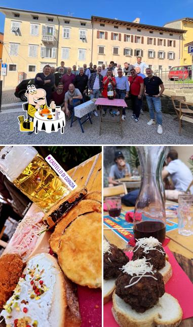 La cibo e esterno del ristorante