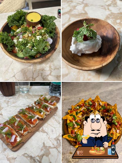 Bruschetta at Loving Earth Cafe