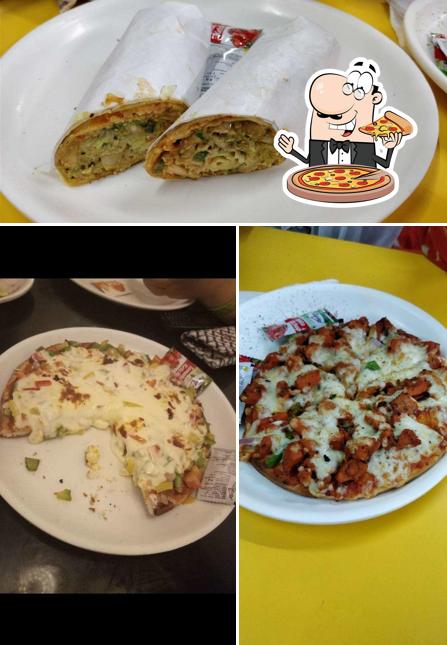 Pick various kinds of pizza