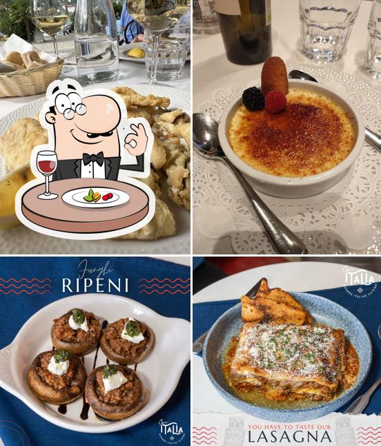 Creme brulee al Ristorante Italia Isola dei Pescatori Stresa