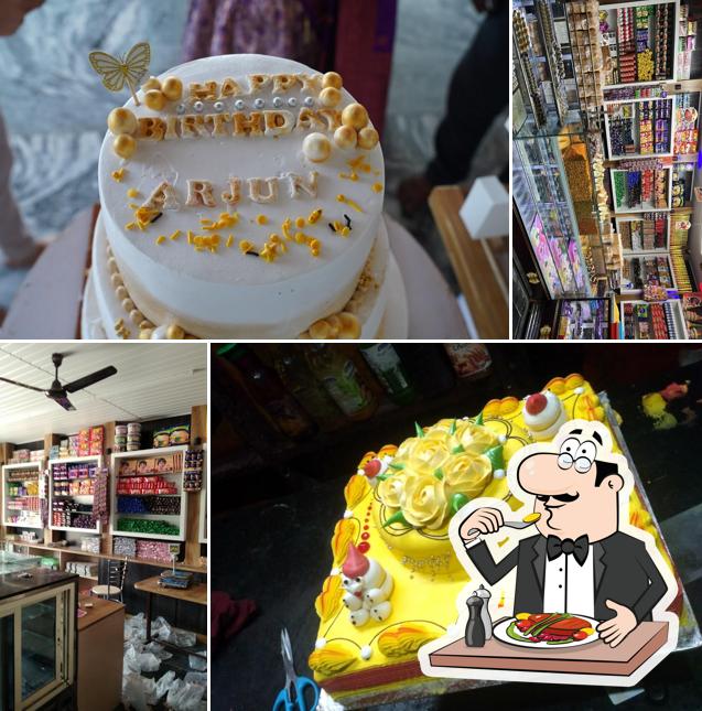 Food at Golden Bakery and Sweets