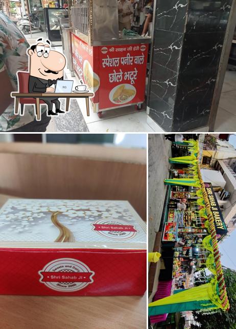 The interior of Shree Sahab Ji Dairy