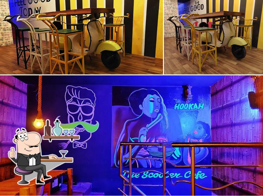 The interior of The scooter cafe