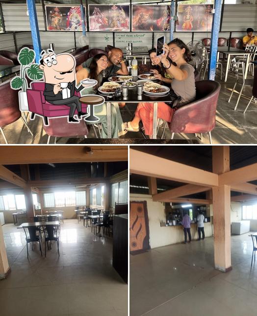 The interior of Hotel Sree Panjurli