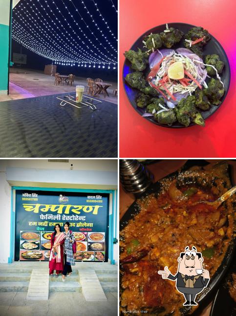 Enjoy a beverage at The champaran family restaurant