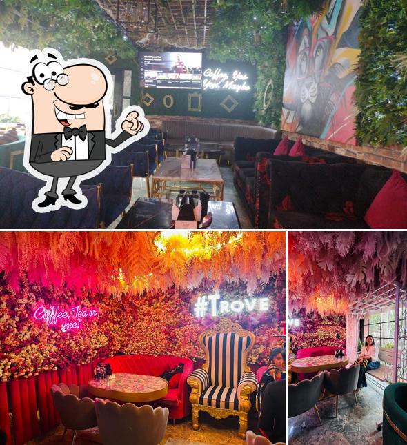 The interior of Trove Coffee & More - best cafe in Kolkata