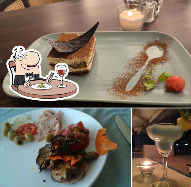 The restaurant's food and beverage