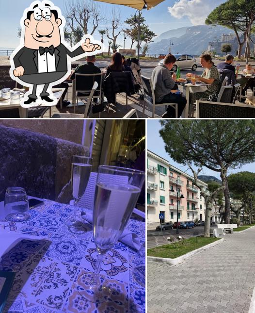 La interni e esterno del ristorante