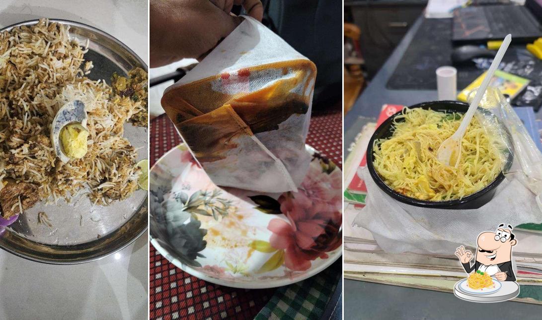 Spaghetti carbonara at Woodfire Biriyani